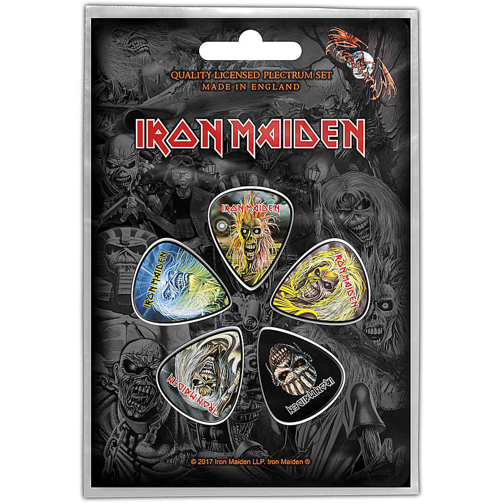 IRON MAIDEN アイアンメイデン (結成 50周年 ) - THE FACES OF EDDIE / ギターピック - PGS